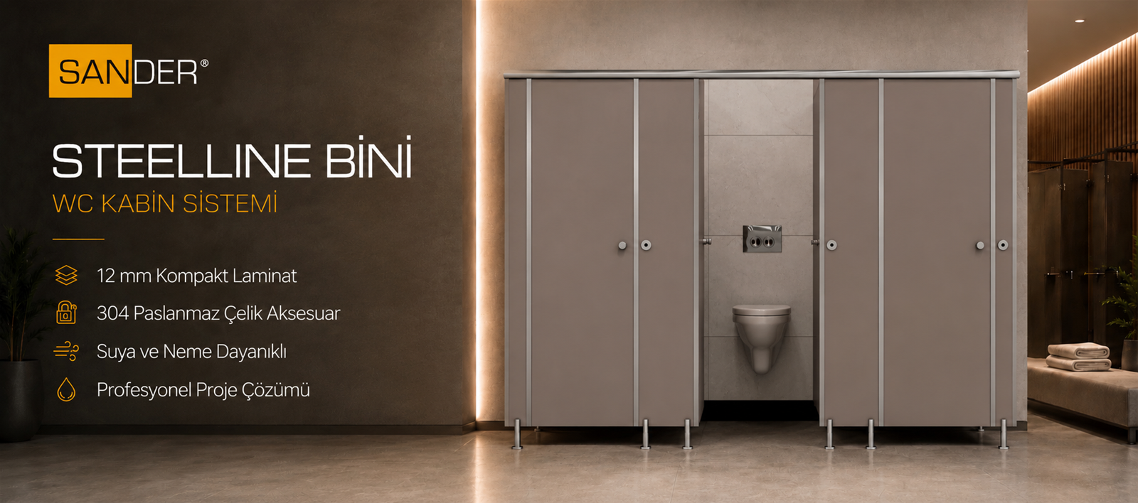 WC KABİN STEELLINE BİNİ