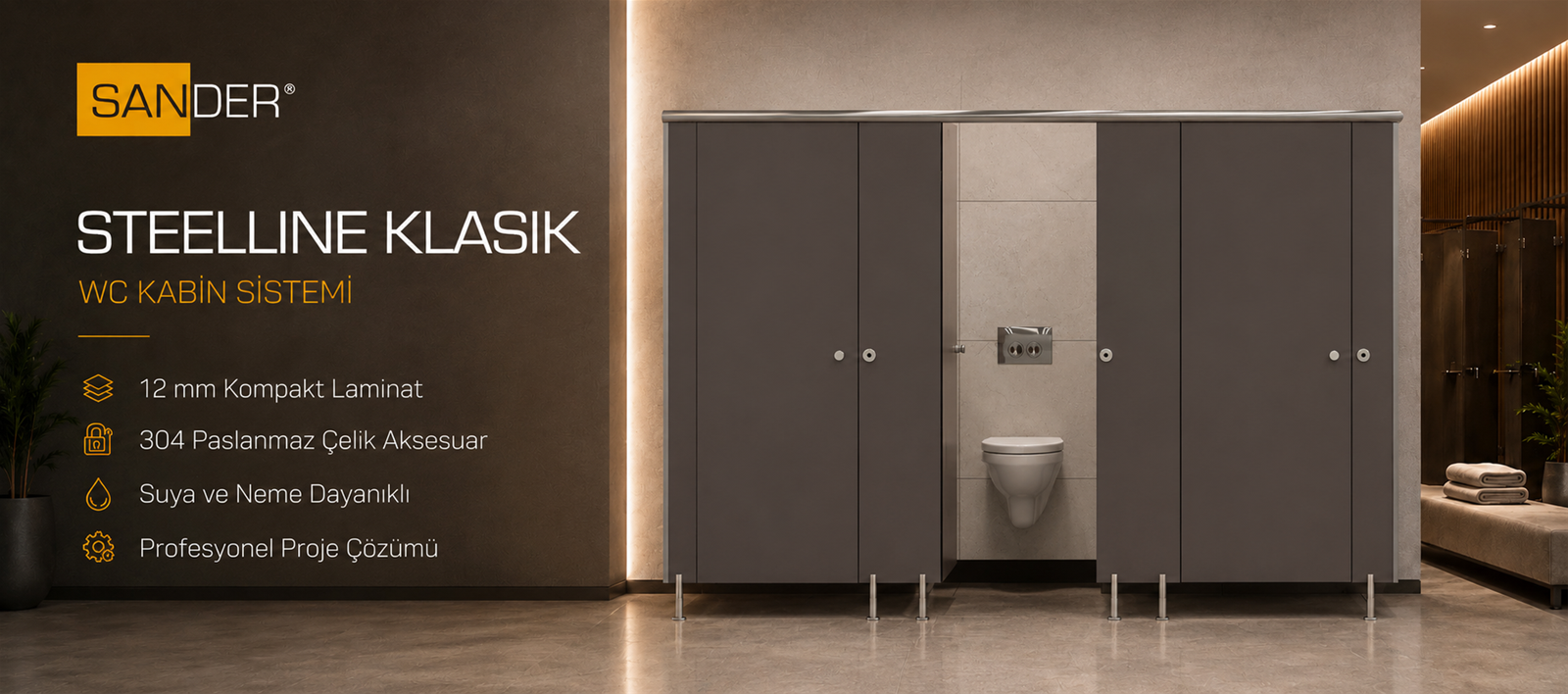 WC KABİN STEELLINE KLASİK